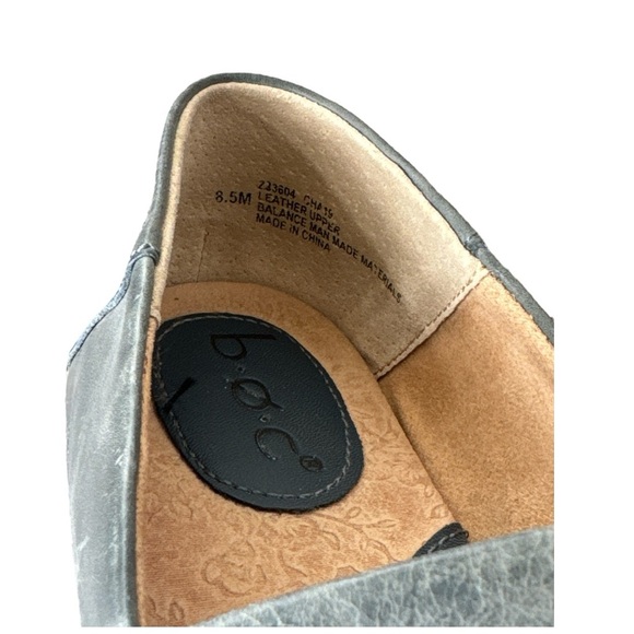 b.o.c. Leather Slip-On Loafers Blueish Green Size 8.5 - Picture 6 of 6